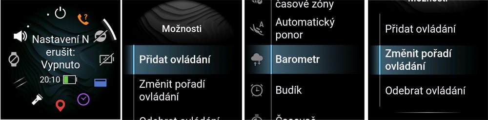 Jak na úpravu menu ovládacích prvků v Garmin Fenix 8